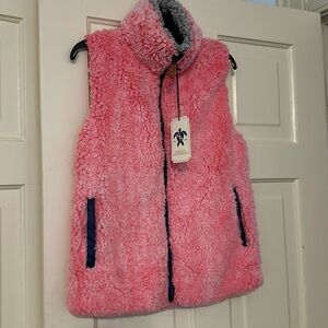 Simply Southern Sherpa vest. Size S pink